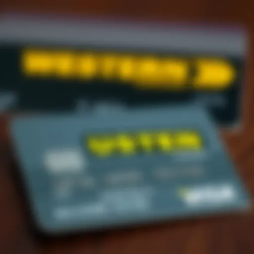 Credit card and Western Union logo