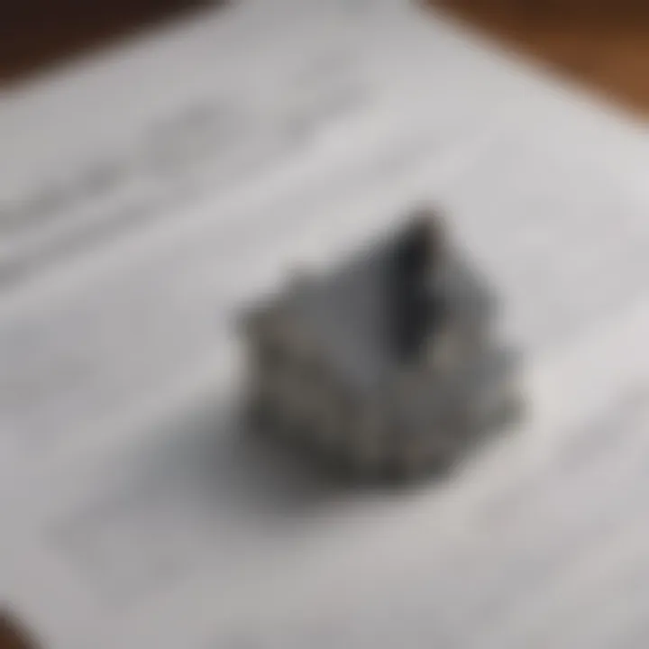 A detailed view of a mortgage document showcasing crucial terms.