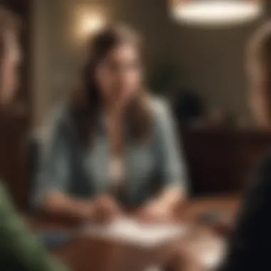 The Role of Credit Counseling Depiction of a credit counseling session