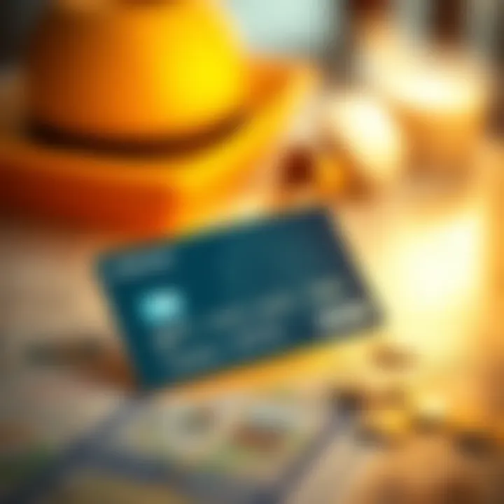 Credit card with travel rewards