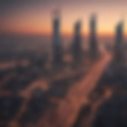 Panoramic view of Bahrain's skyline