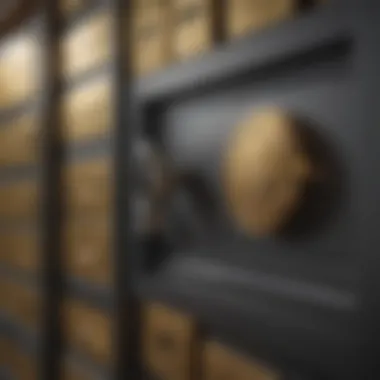 A secure storage option for Kitco gold coins with a safety deposit box.