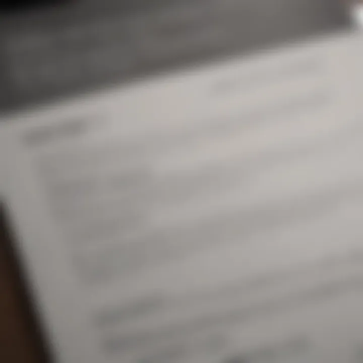 A close-up view of a polished resume with key skills highlighted