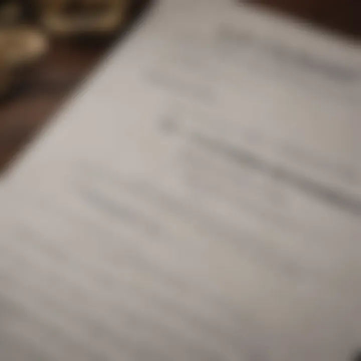 A close-up view of a signed home purchase agreement document.