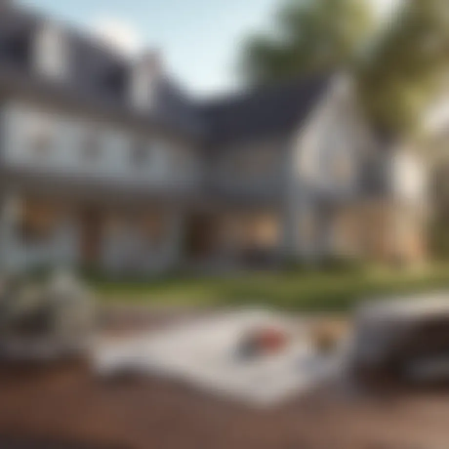 Visual representation of dwelling insurance coverage components