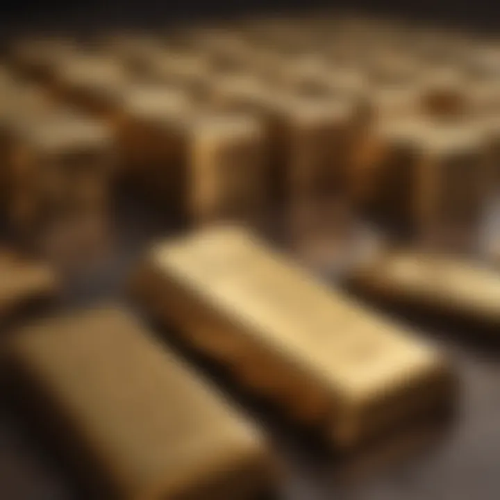 A conceptual image representing economic indicators affecting gold investment.